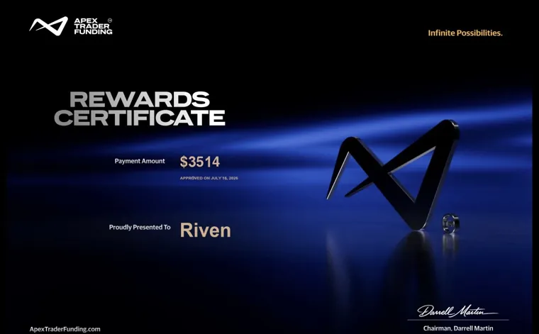 Payout certificate from a SPEEDRUN student